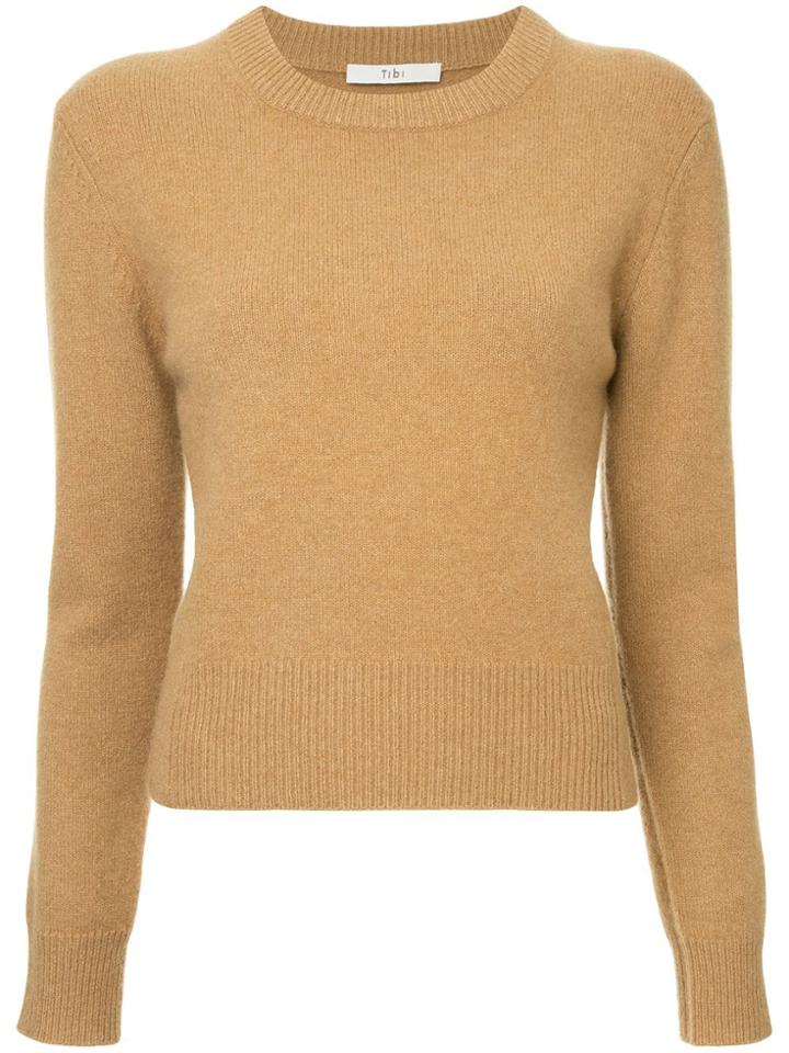 Tibi 100% Cashmere Pullover - Brown