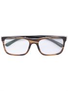 Bulgari Square Tortoiseshell Effect Glasses - Brown