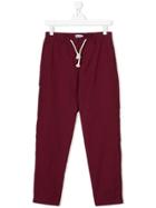 Dondup Kids Teen Striped Trousers - Red