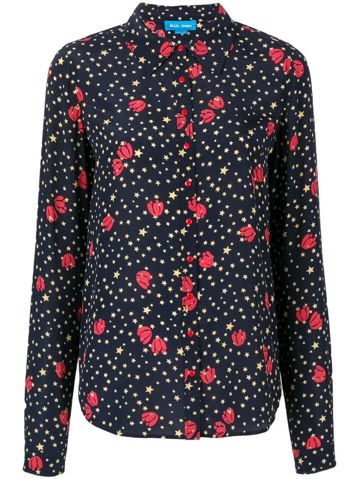 Mih Jeans Evelyn Tulip Print Shirt - Blue
