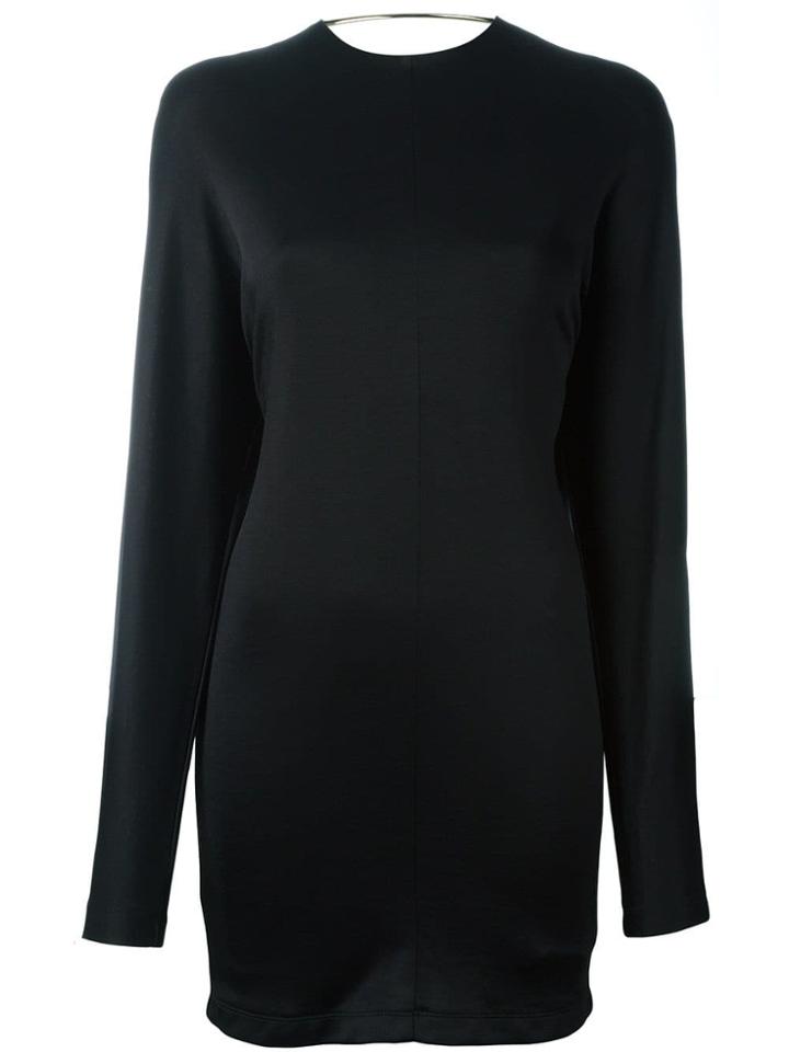 T By Alexander Wang Draped Back Dress - Black