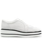 Hogan Flatform Brogues - White