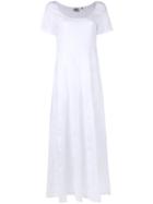 Aspesi - Flared Maxi Dress - Women - Linen/flax - 42, White, Linen/flax