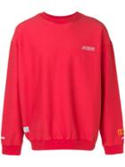 Heron Preston Slouchy Logo Sweatshirt - Red