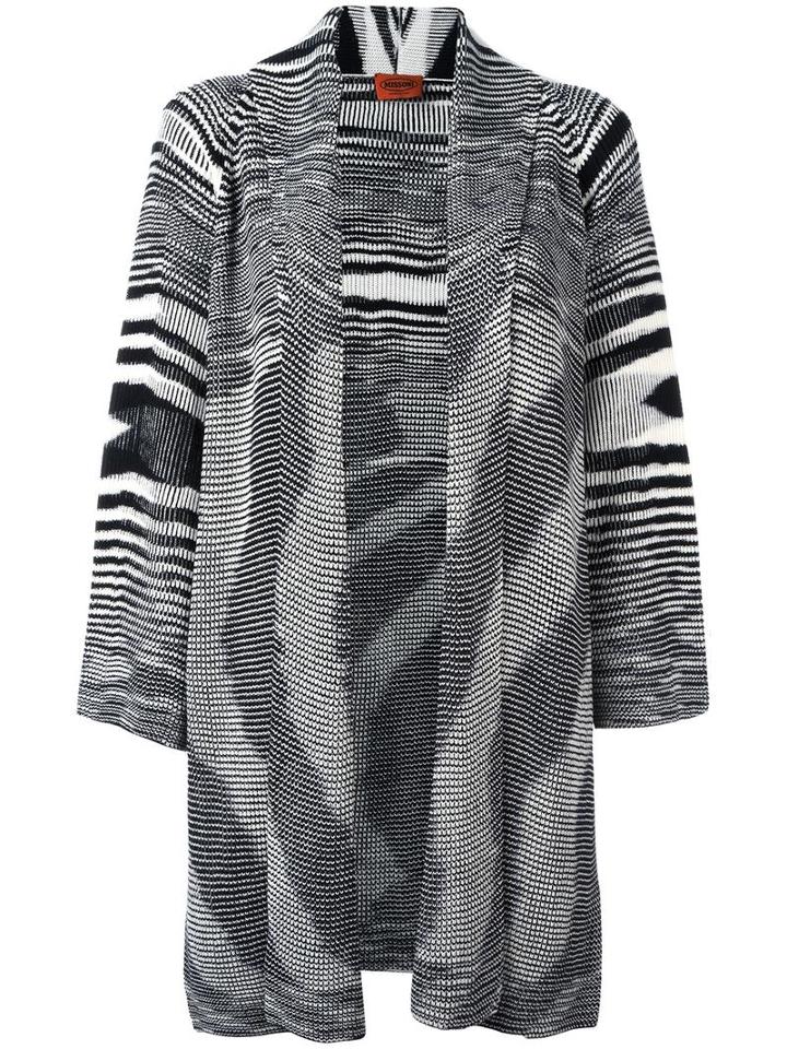 Missoni Shawl Lapel Mid Cardigan, Women's, Size: 40, Black, Wool