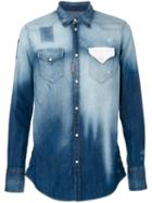 Dsquared2 - Gradient-effect Denim Shirt - Men - Cotton/spandex/elastane - 50, Blue, Cotton/spandex/elastane