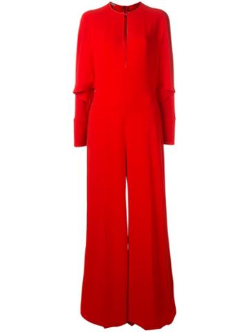 Stella Mccartney Victoria Jumpsuit, Women's, Size: 44, Red, Viscose/acetate/spandex/elastane