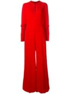 Stella Mccartney Victoria Jumpsuit, Women's, Size: 44, Red, Viscose/acetate/spandex/elastane