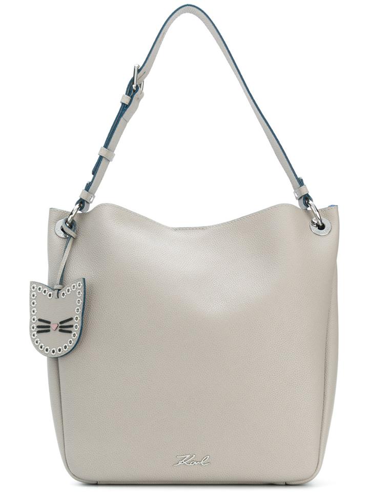 Karl Lagerfeld Karry All Hobo Tote Bag - Grey