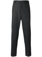 Ami Alexandre Mattiussi - Carrot Fit Trousers - Men - Wool - 40, Grey, Wool