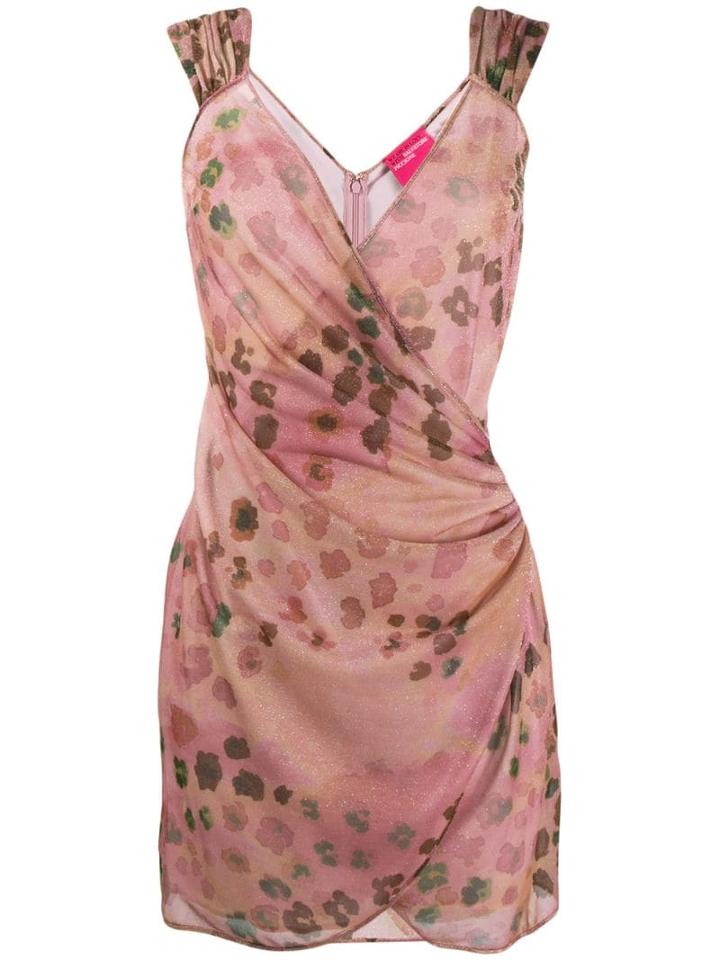 Blumarine Floral-print Wrap Dress - Pink