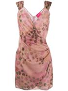 Blumarine Floral-print Wrap Dress - Pink