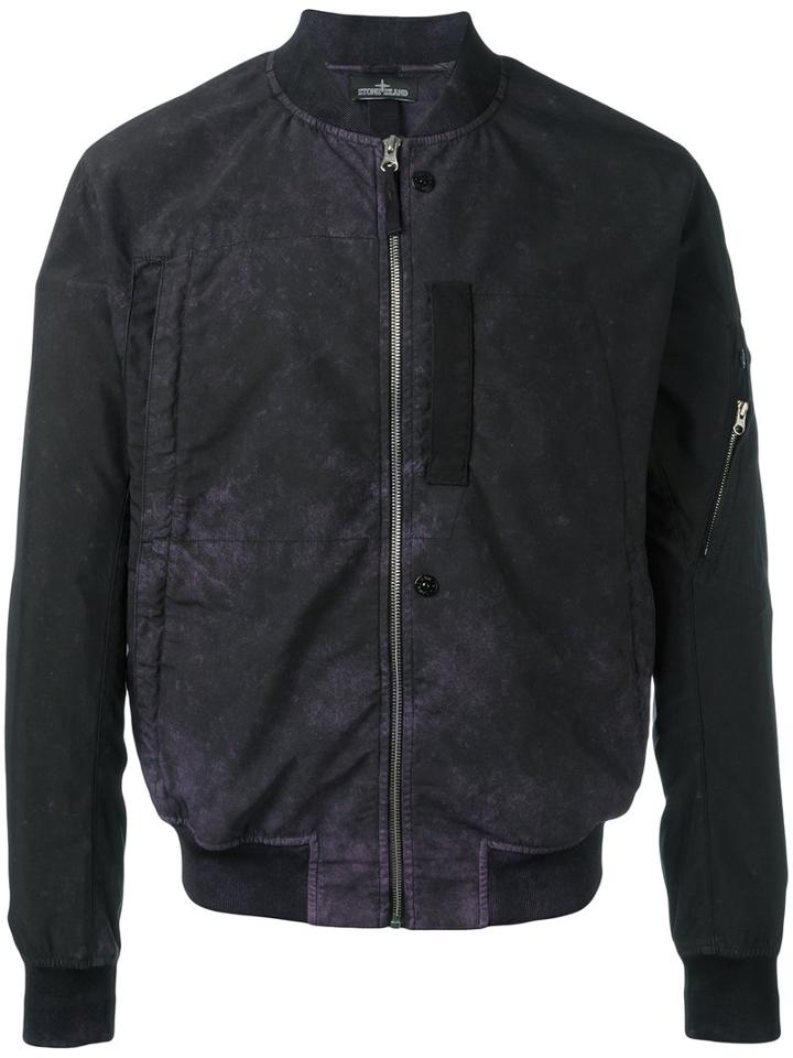 Stone Island Shadow Project Degradé Bomber Jacket, Men's, Size: Medium, Blue, Polyester