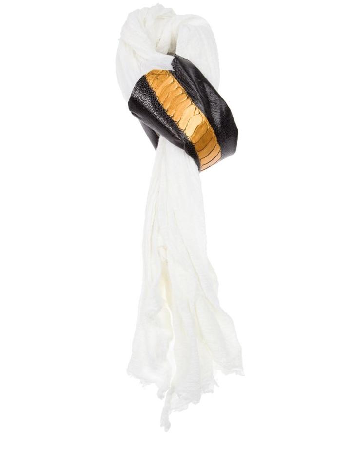 Cutuli Cult 'giannutri' Contrast Panel Scarf