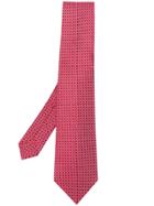 Kiton Micro-print Tie - Red