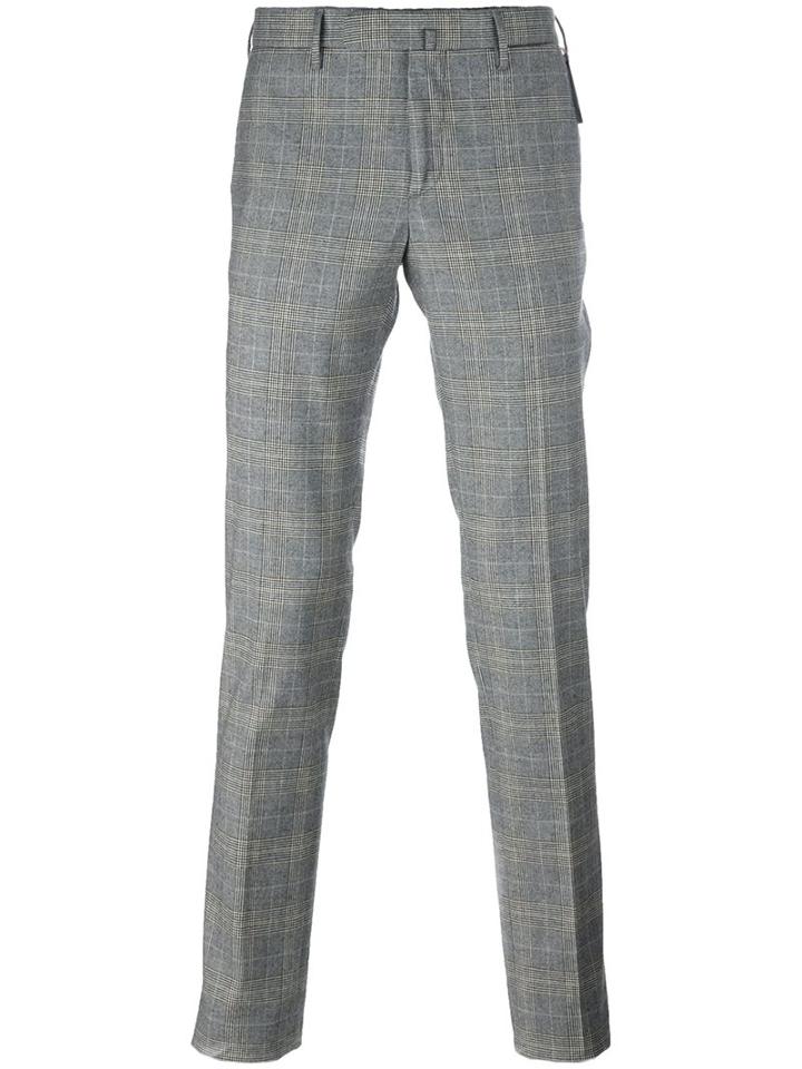Incotex 'pattern 82' Trousers, Men's, Size: 54, Grey, Cotton/spandex/elastane