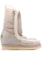Mou Eskimo Wedge Tall Boots - Neutrals
