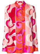 Emilio Pucci Fuchsia Copacabana Print Silk Shirt - Pink