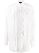 Jejia Ruffle Detail Shirt - White
