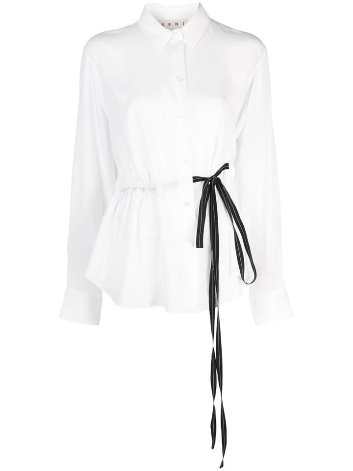 Marni Wrap Front Shirt - White