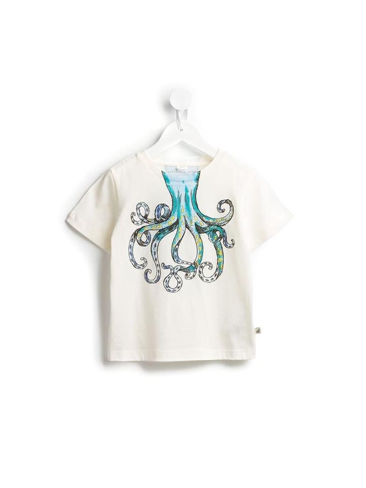 Stella Mccartney Kids 'arlo' Octopus T-shirt