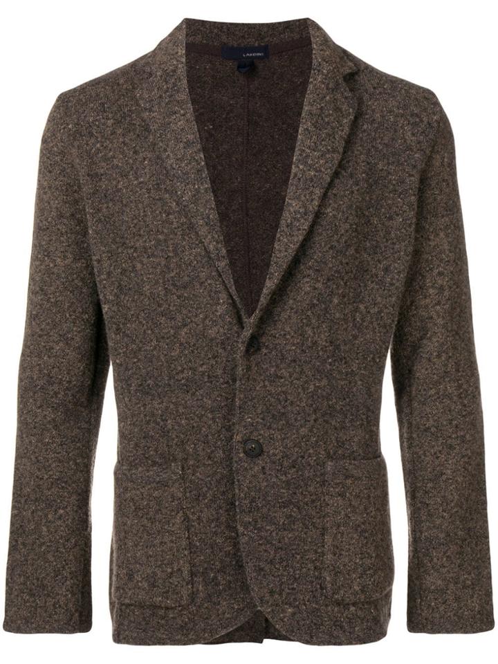 Lardini Fitted Blazer Jacket - Grey