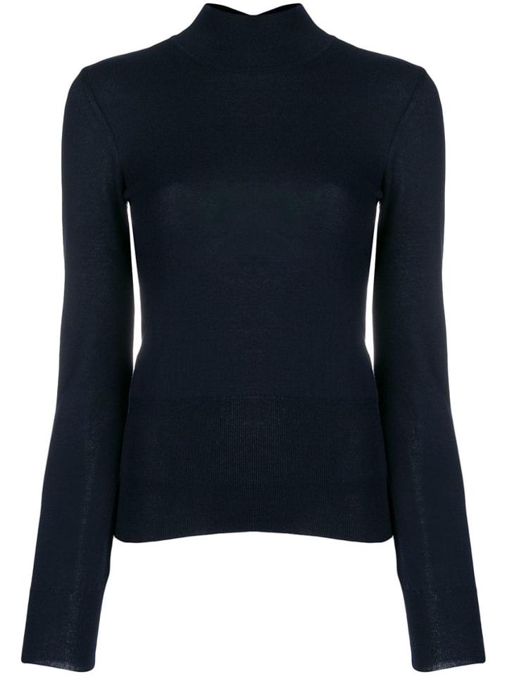 Jacquemus Cut-out Back Detail Sweater - Blue