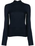 Jacquemus Cut-out Back Detail Sweater - Blue