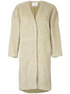 Estnation Panelled Coat - Nude & Neutrals