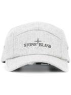 Stone Island Logo Cap, Men's, Size: Medium, Grey, Polyamide/polyester/wool