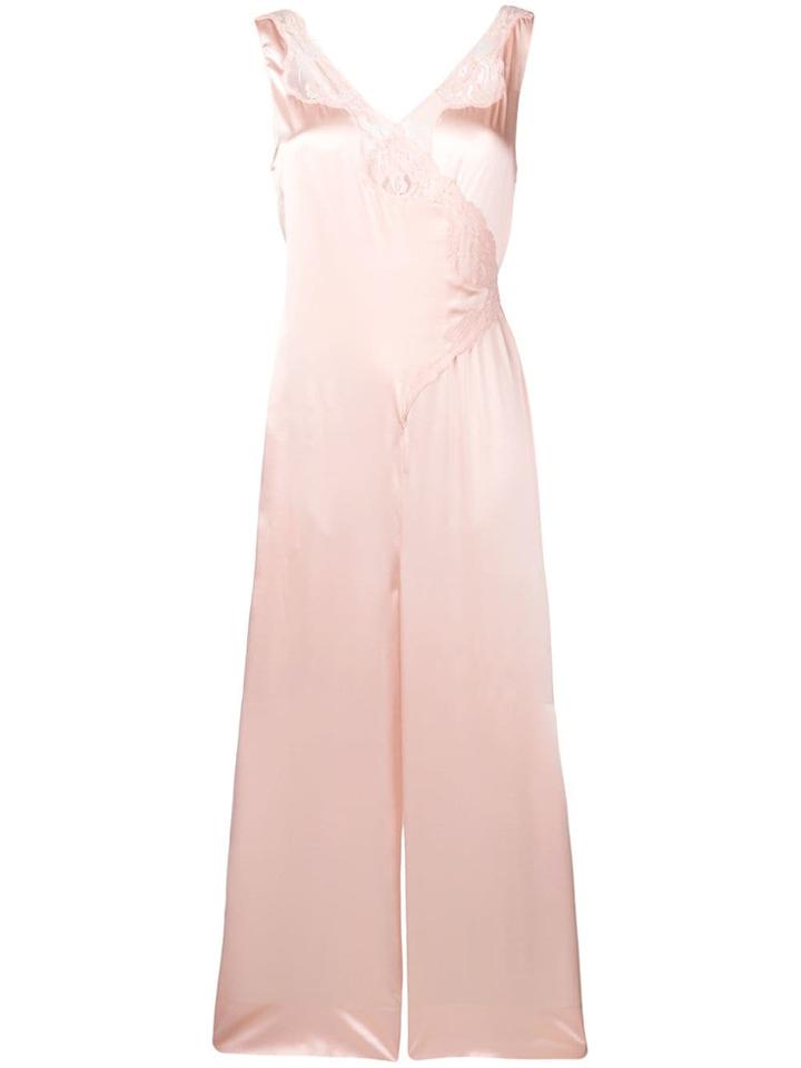 Stella Mccartney Lace Detail Jumpsuit - Pink