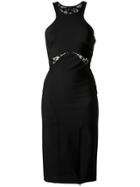 Tufi Duek Lace Inserts Midi Dress - Black