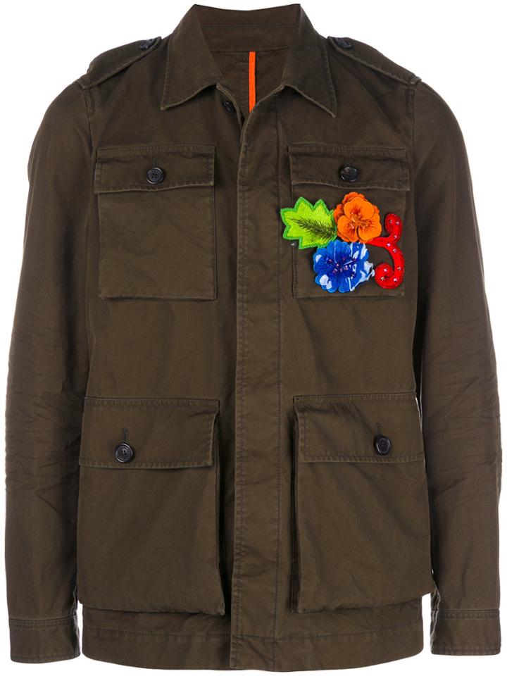 Dsquared2 Embellished Utility Jacket - Green