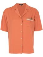 Loveless Short-sleeve Fitted Shirt - Yellow & Orange