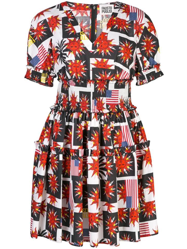 Fausto Puglisi Printed Flared Dress