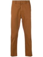 Pence Frayed-hem Chinos - Brown