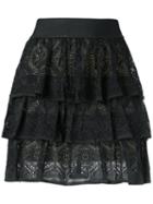 Knit Midi Skirt - Women - Acrylic/lurex/viscose - M, Grey, Acrylic/lurex/viscose, Cecilia Prado