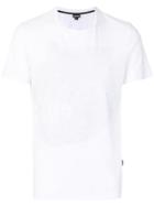 Just Cavalli Embossed Material T-shirt - White