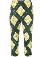 Marc Jacobs Geometric Print Cropped Leggings - Green