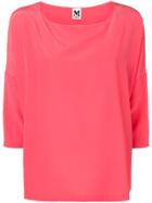 M Missoni Cropped Sleeve Blouse - Pink