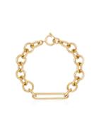 Foundrae 18kt Gold And Diamond Oversized Clip Bracelet