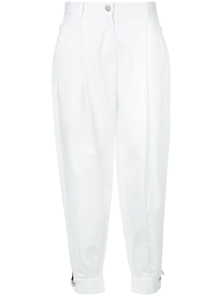 Dolce & Gabbana High-rise Tapered Trousers - White