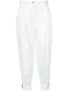 Dolce & Gabbana High-rise Tapered Trousers - White