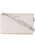 Michael Kors - Adele Double Zip Crossbody Bag - Women - Calf Leather - One Size, Women's, Nude/neutrals, Calf Leather
