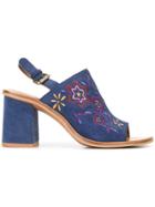 See By Chloé Embroidered Sandals - Blue