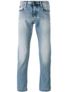 Straight Leg Faded Jeans - Men - Cotton/spandex/elastane - 32, Blue, Cotton/spandex/elastane, Emporio Armani