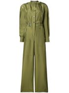 Alberta Ferretti Pilot Style Jumpsuit - Green