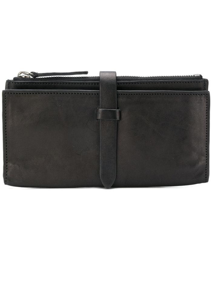Ann Demeulemeester Long Buckled Wallet - Black