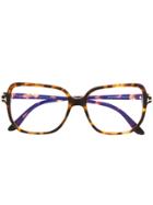 Tom Ford Eyewear Oversized Frame Glasses - Brown