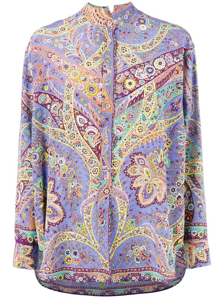 Etro Abstract Print Shirt, Women's, Size: 40, Silk